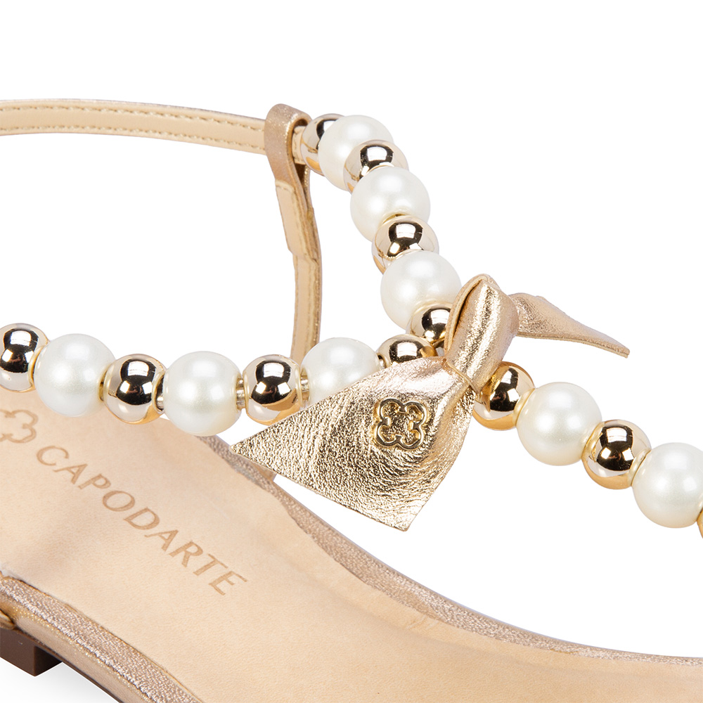 SAND&Aacute;LIA RASTEIRA DOURADA P&Eacute;ROLAS image number 2