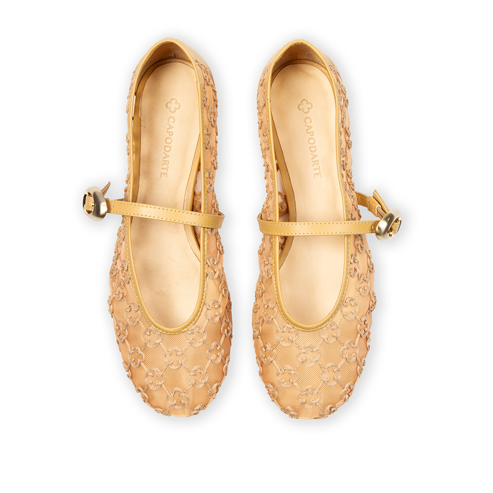 SAPATILHA TELA BEGE SAVANA BORDADO MONOGRAMA image number 4