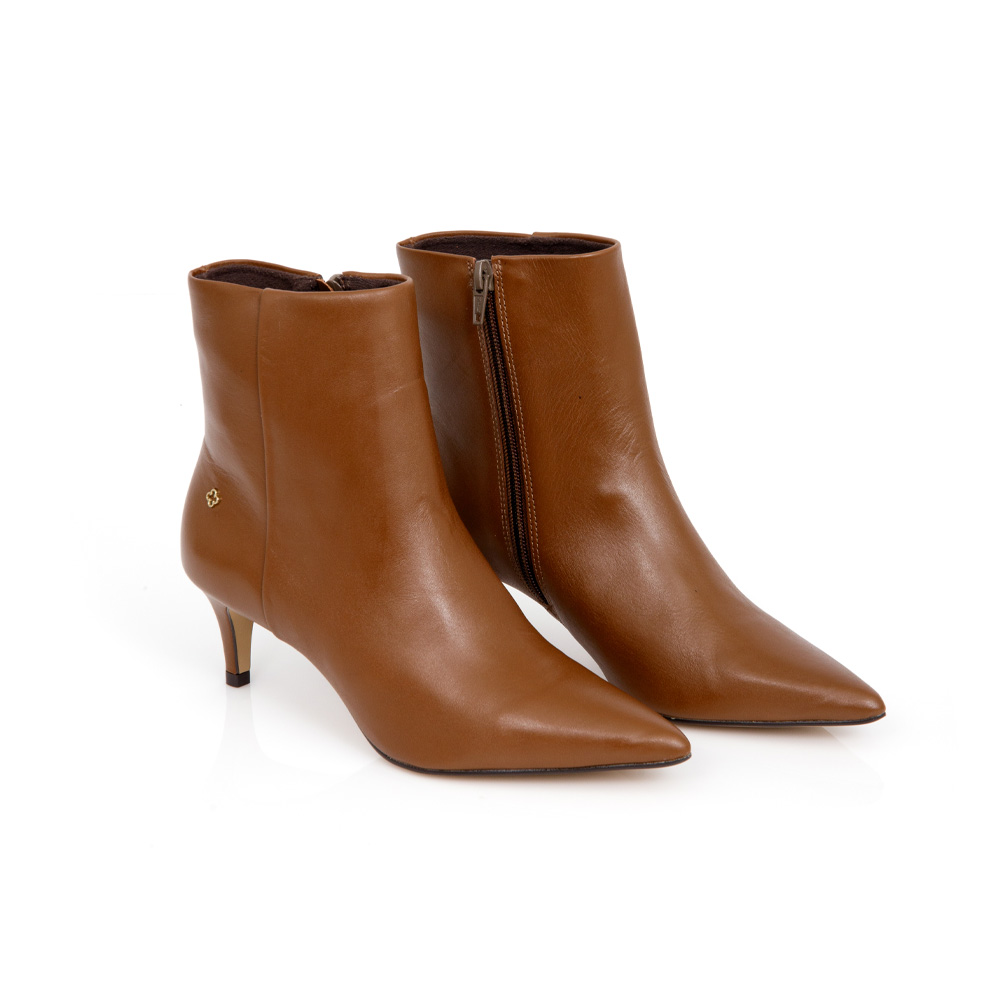 BOTA CANO CURTO CARAMELO MOGNO DE COURO image number 1
