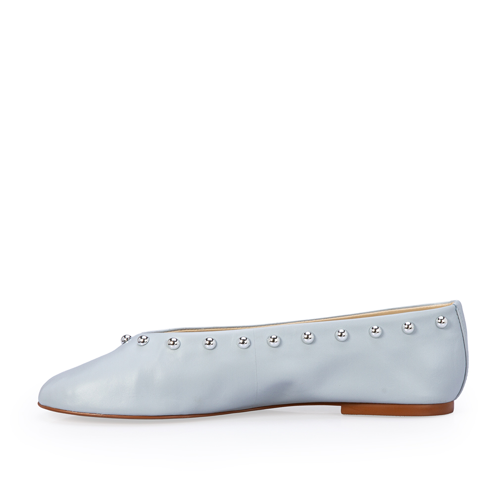 SAPATILHA AZUL TURMALINA BICO REDONDO STUDS image number 2