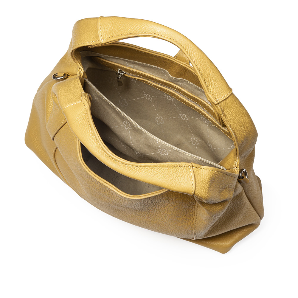 BOLSA TIRACOLO BEGE SAVANA DE COURO image number 4