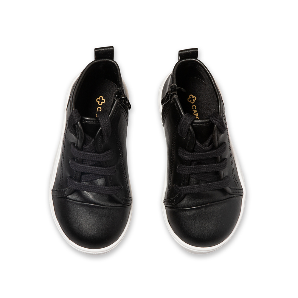 TÊNIS BEBÊ CANO ALTO PRETO AMARRAÇÃO image number 4