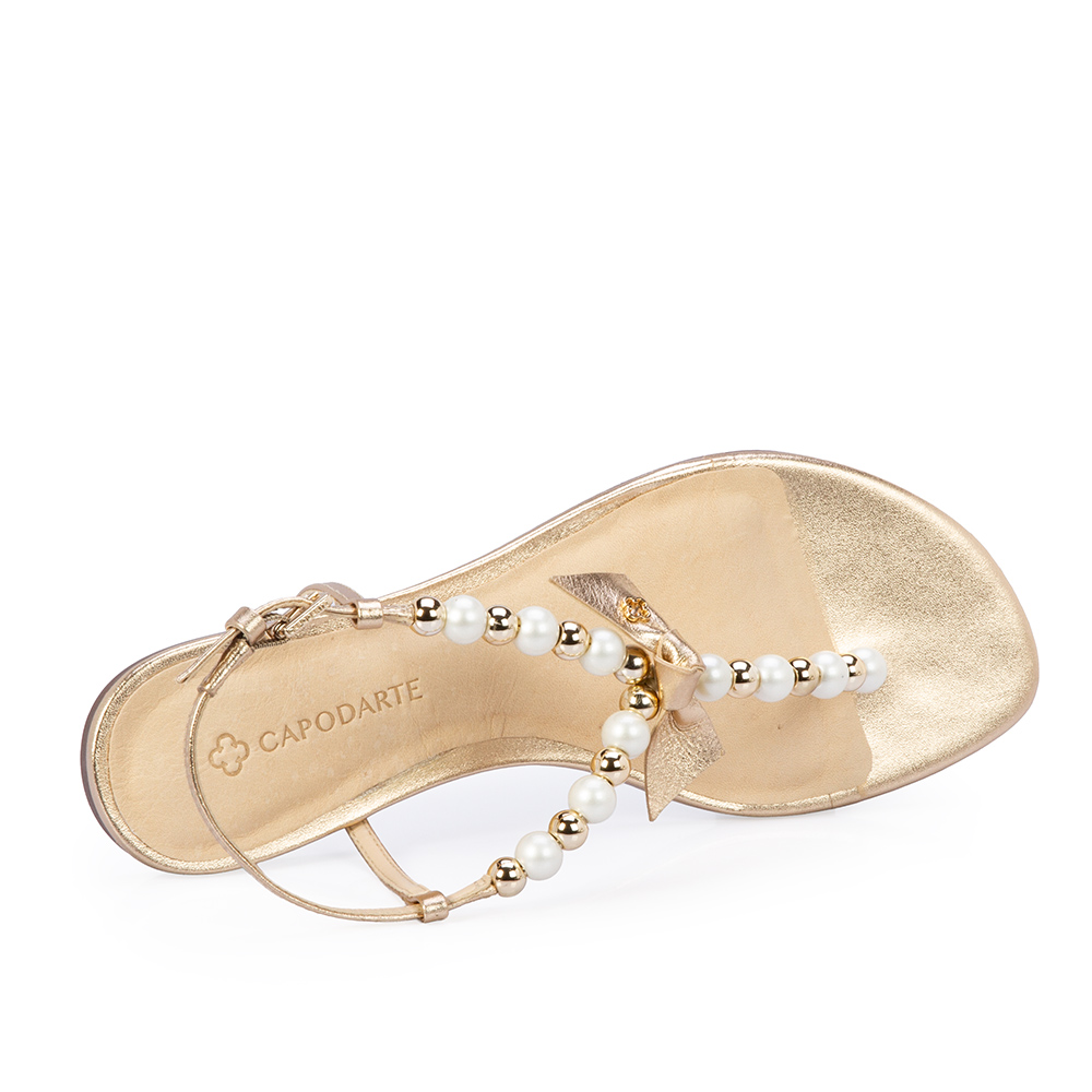 SAND&Aacute;LIA RASTEIRA DOURADA P&Eacute;ROLAS image number 4