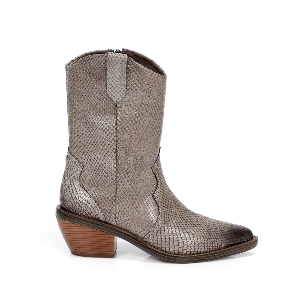 BOTA WESTERN CINZA PETRA COURO SERPENTE image number 0