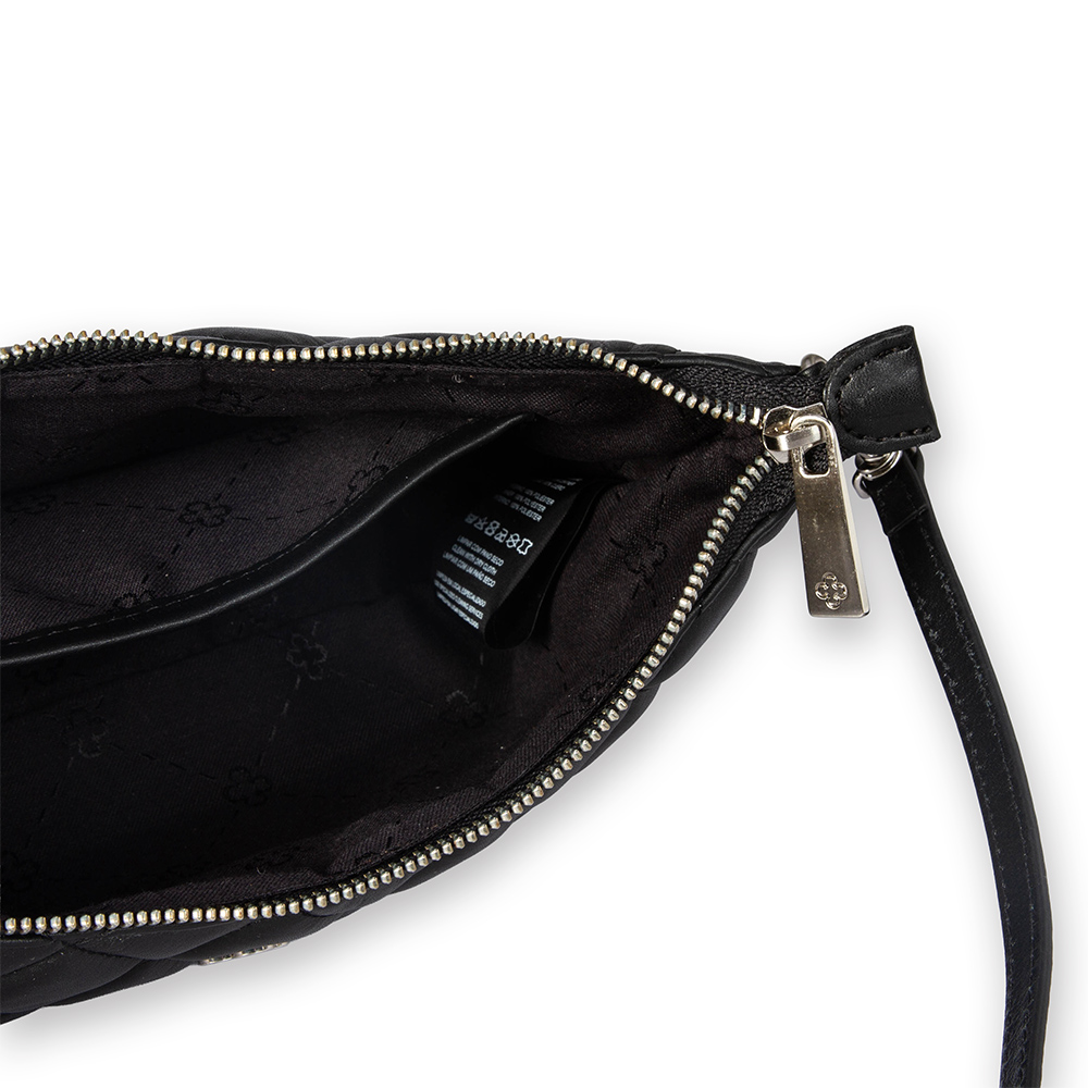 BOLSA TIRACOLO PRETA MATELASS&Ecirc; DE COURO SHOULDER BAG image number 4