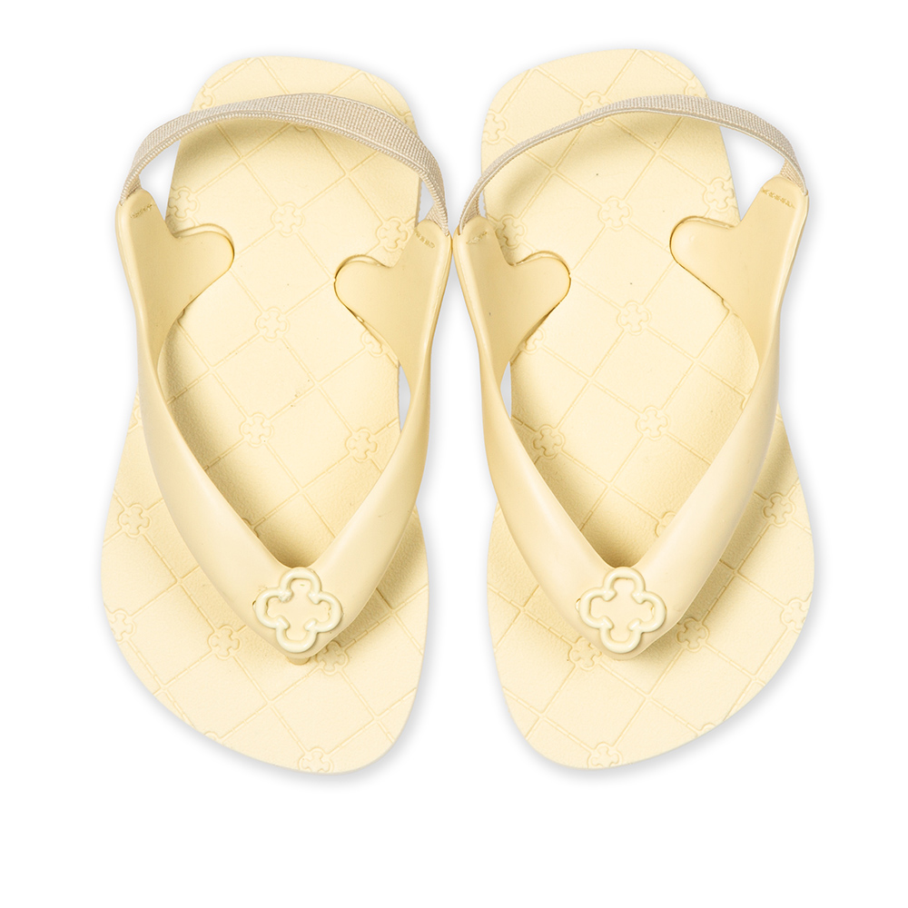CHINELO DE DEDO BEB&Ecirc; CREME BRULLE MONOGRAMA image number 4