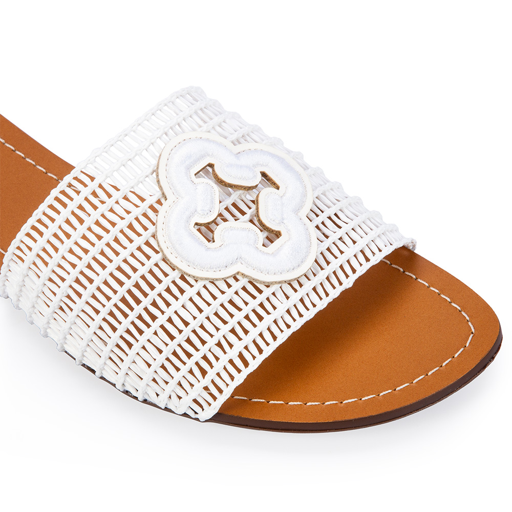 CHINELO SLIDE BRANCO TRAMADO image number 2