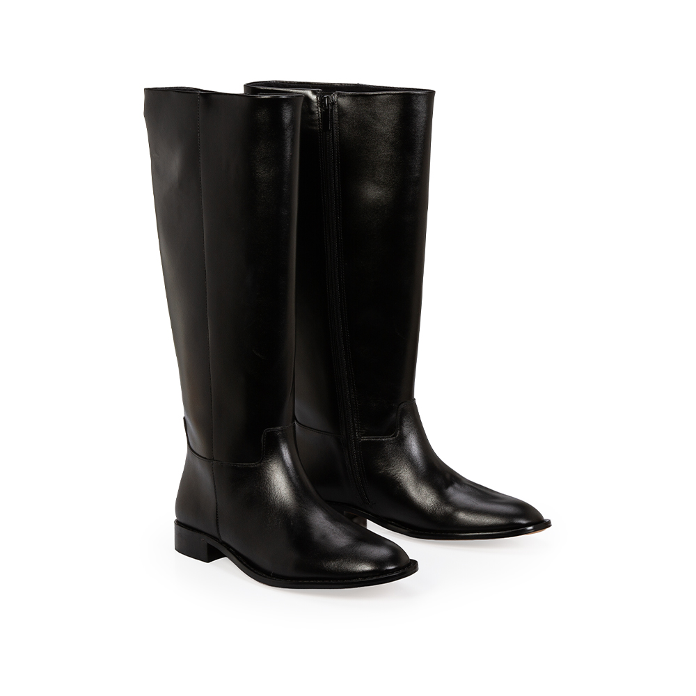 BOTA PRETA COURO CANO LONGO MONTARIA image number 1