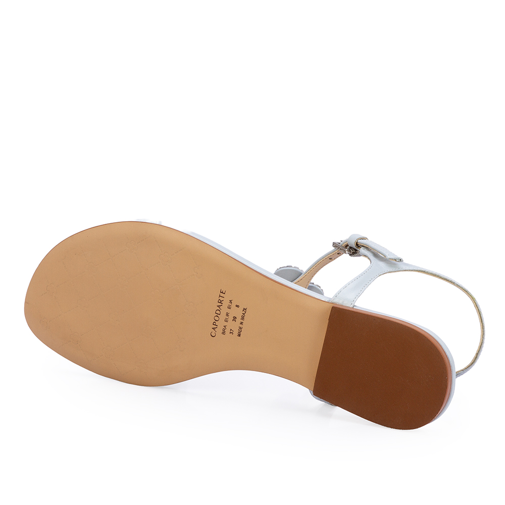 SAND&Aacute;LIA RASTEIRA AZUL TURMALINA DE COURO PEDRARIAS image number 3