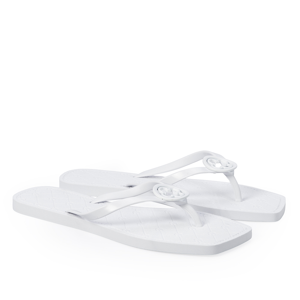 CHINELO DE DEDO BRANCO BICO QUADRADO image number 1