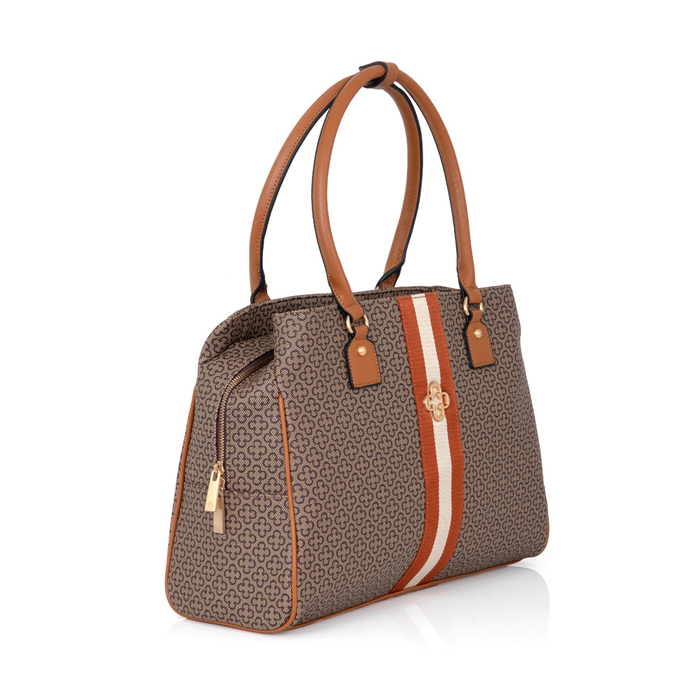 BOLSA SHOPPER GRANDE BEGE MONOGRAMA image number 1