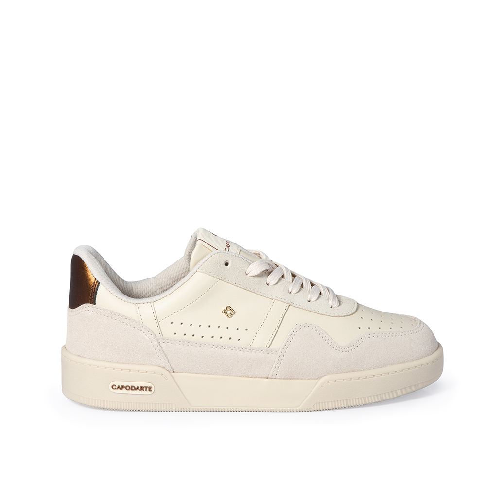 T&Ecirc;NIS FEMININO BEGE VANILLA DE COURO AMARRA&Ccedil;&Atilde;O image number 0