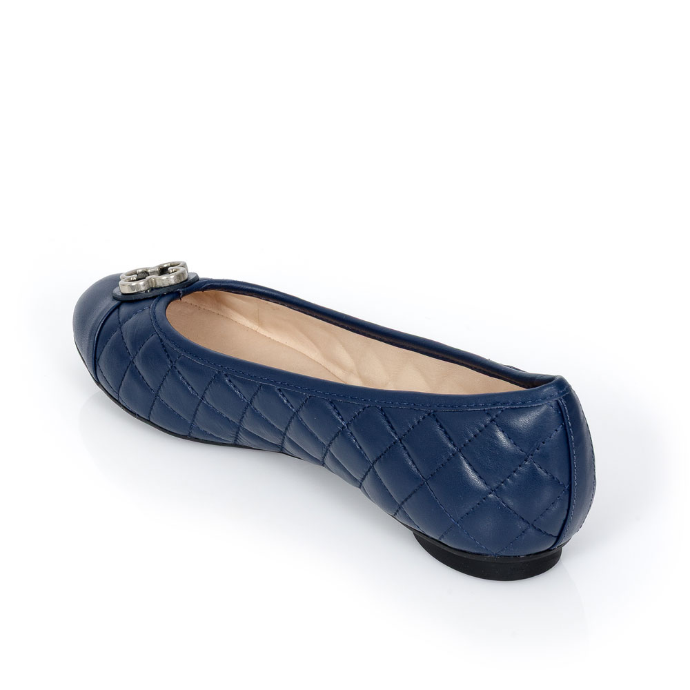 SAPATILHA CATHERINE VINTAGE MARINHO AZZURRO DE COURO MATELASS&Ecirc; image number 2