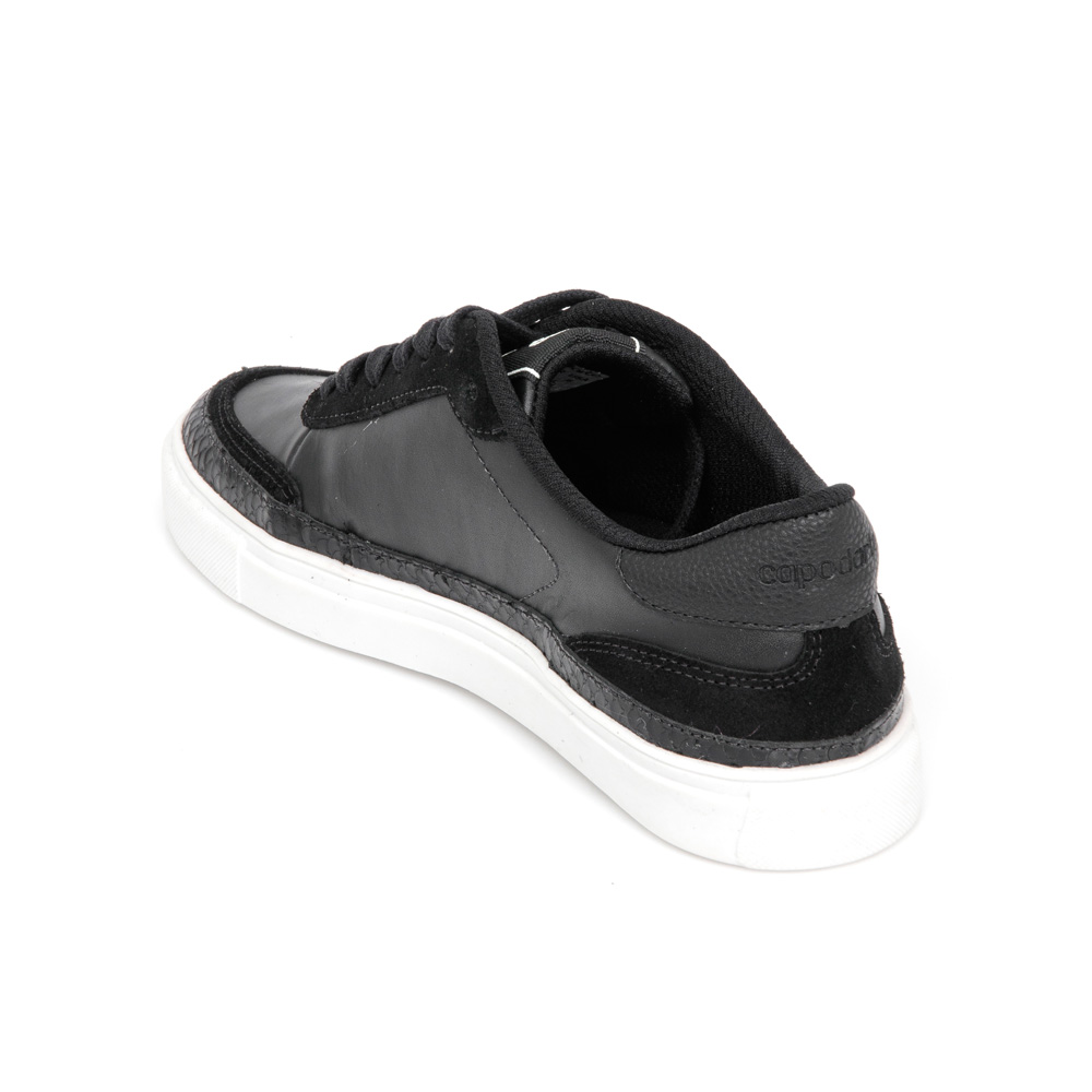 TÊNIS PRETO COURO AMARRAÇÃO FEMININO image number 2