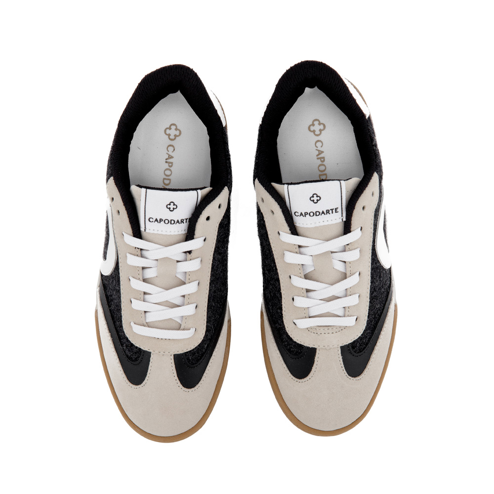 TÊNIS DE COURO PRETO AMARRAÇÃO FEMININO image number 4