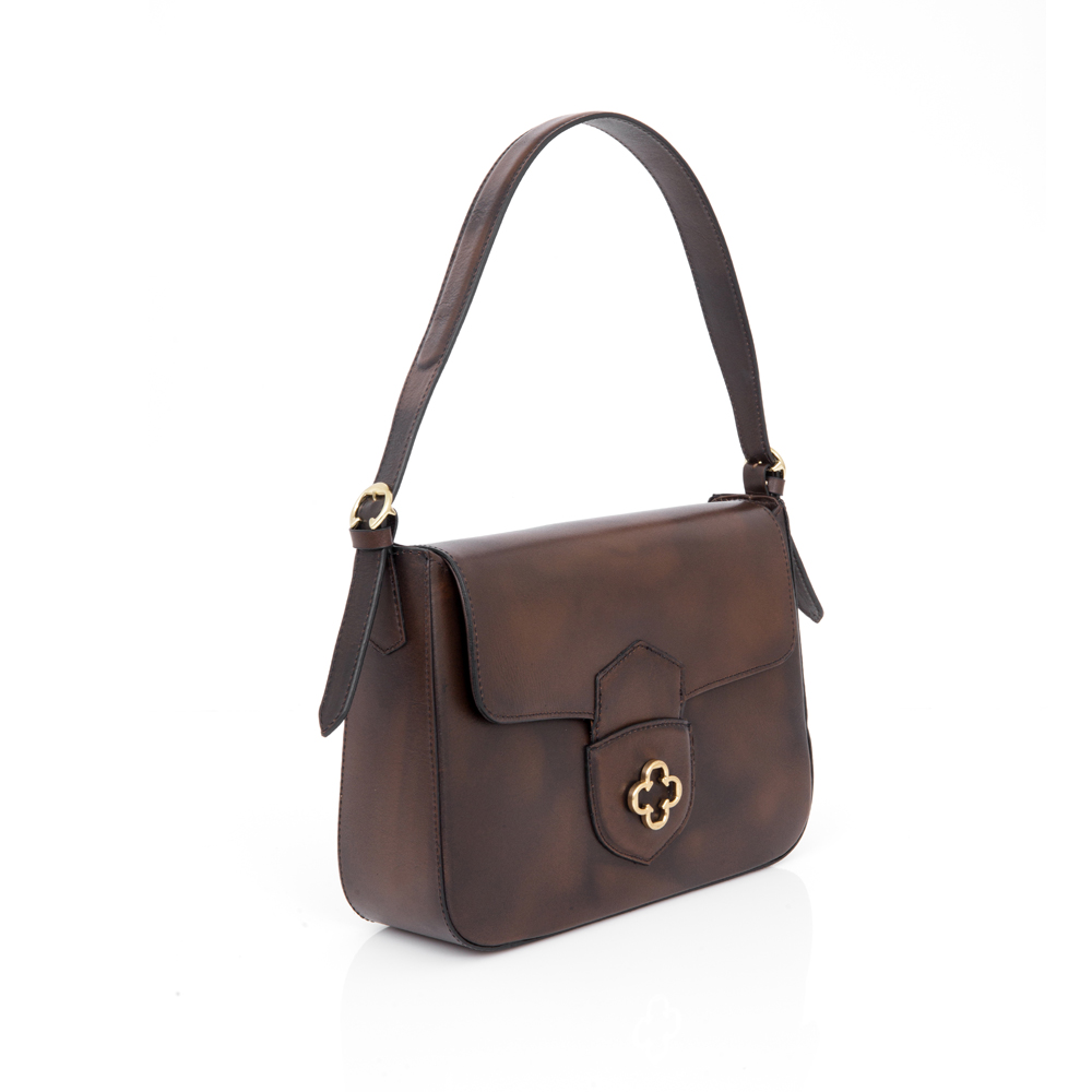 BOLSA CAPODARTE  COURO TOBACCO SHOULDER BAG image number 3