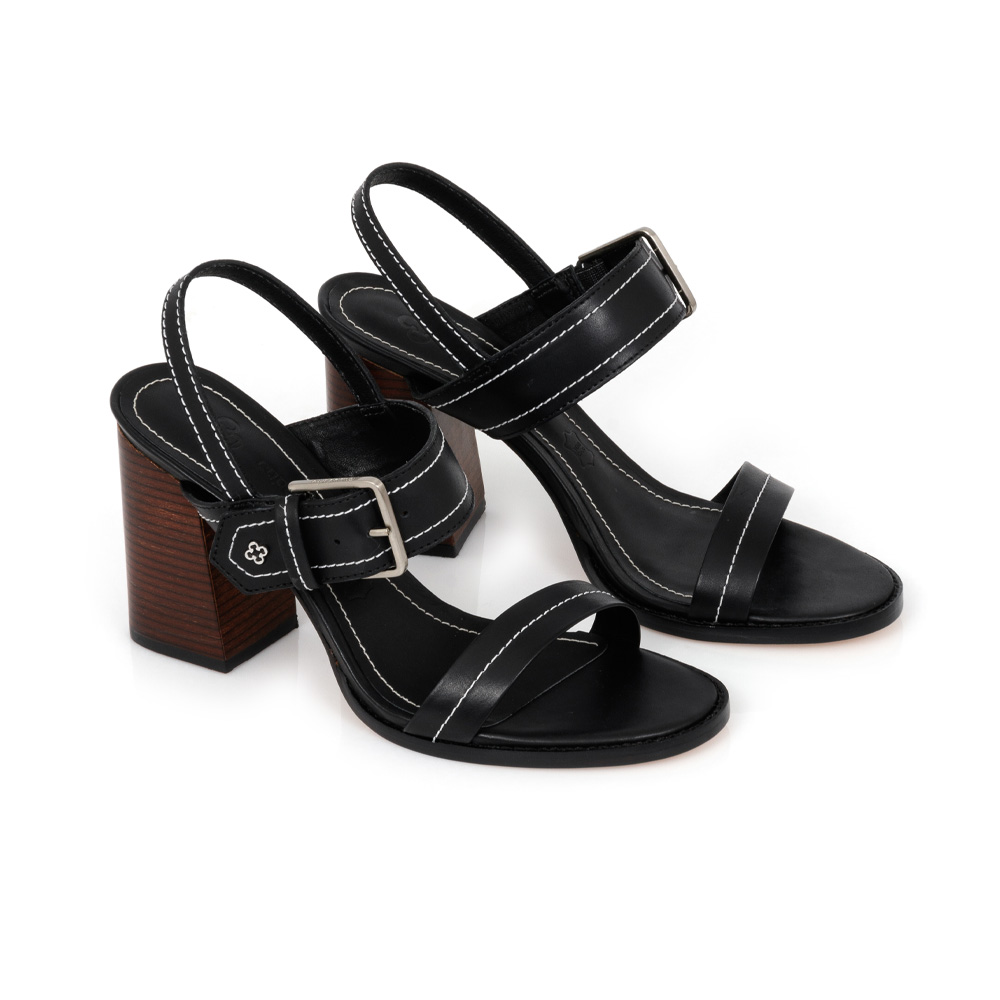 SAND&Aacute;LIA PRETA SALTO ALTO COURO image number 1