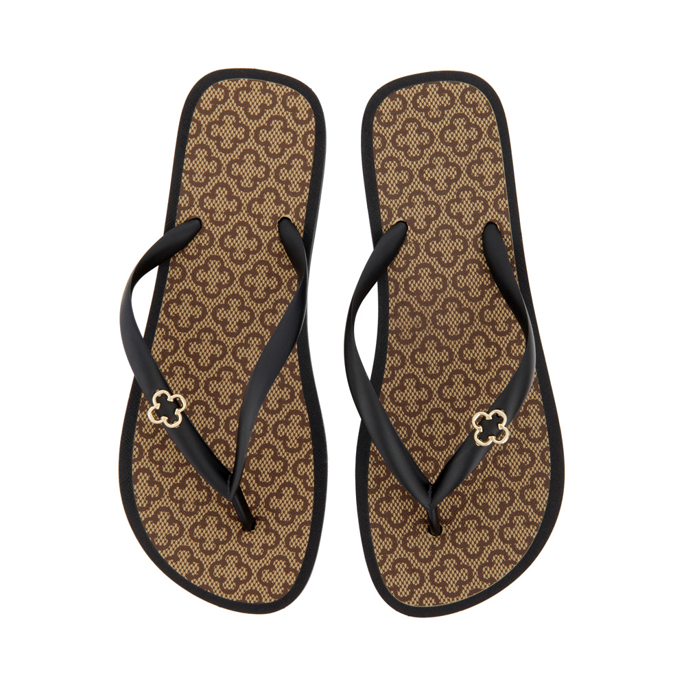 CHINELO DE DEDO FEMININO PRETO MONOGRAMA image number 4