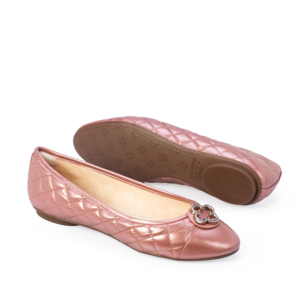 SAPATILHA CATHERINE MODERNIT&Aacute; ROSA MALVA DE COURO MATELASS&Ecirc; image number 3