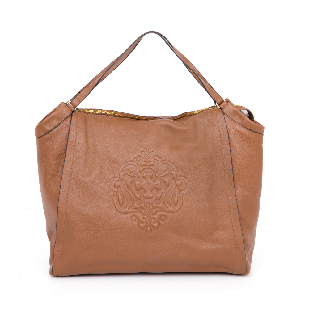 BOLSA DE COURO CARAMELO SHOPPER image number 0