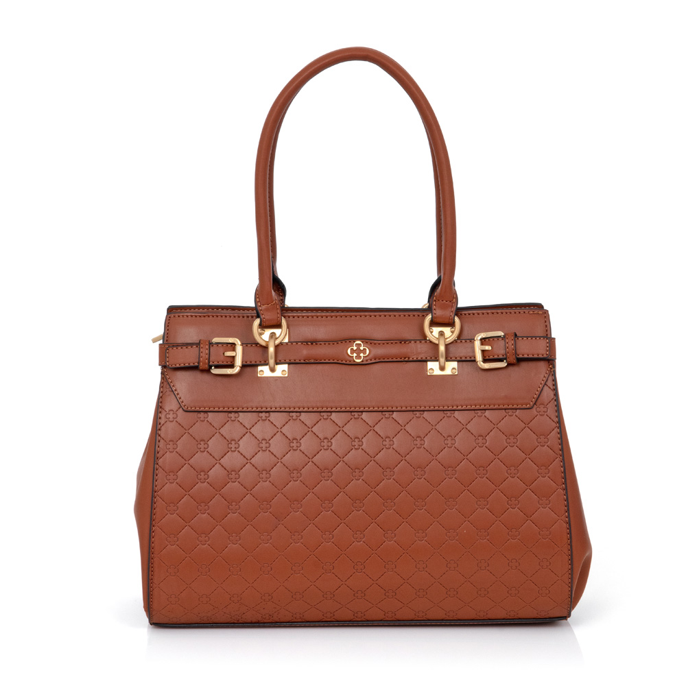 BOLSA GRANDE SHOPPER CARAMELO TAG image number 0