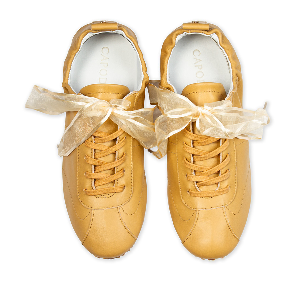 T&Ecirc;NIS FEMININO BEGE SAVANA DE COURO BALLERINA SNEAKERS image number 4