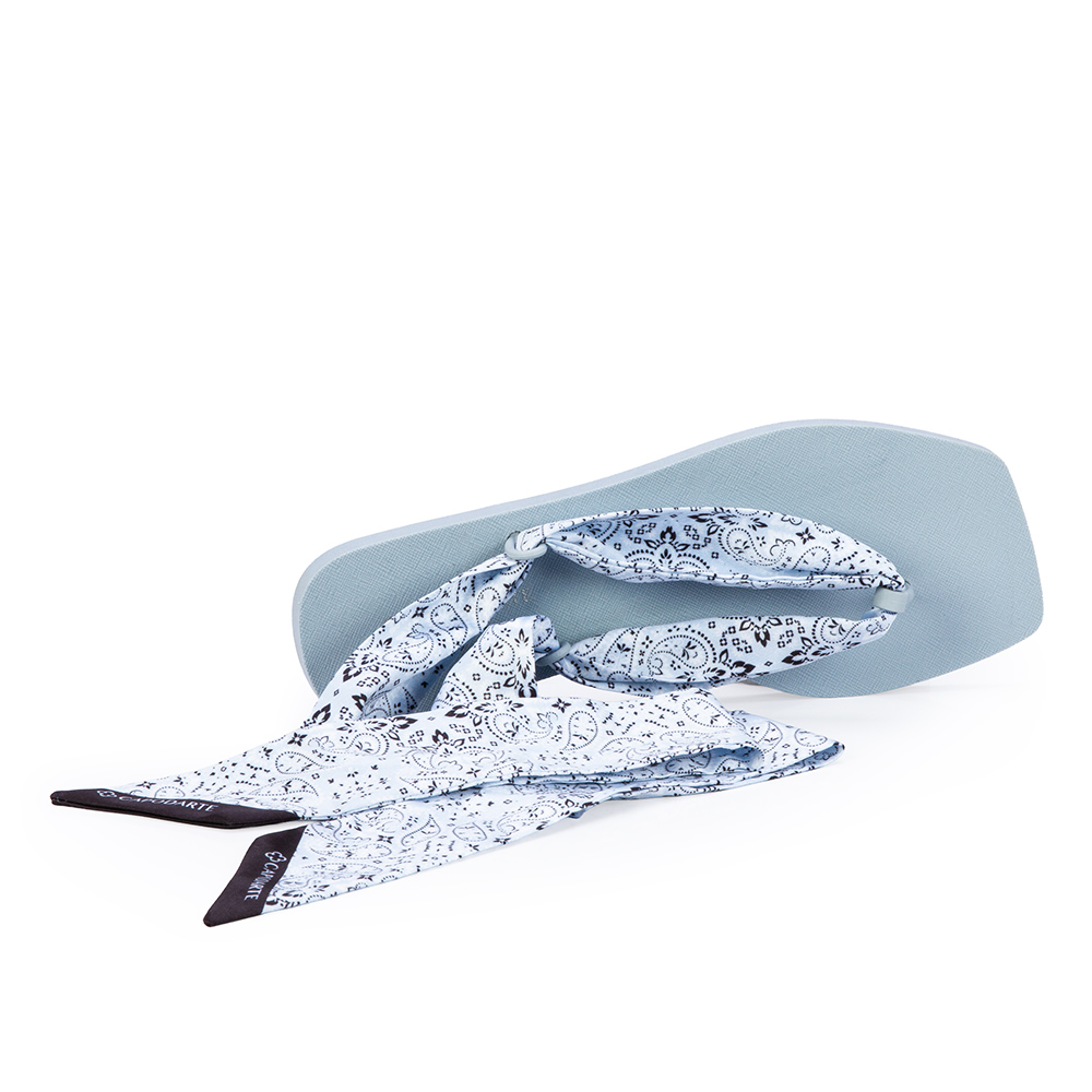 CHINELO DE DEDO LEN&Ccedil;O ESTAMPA PAISLEY AZUL image number 4