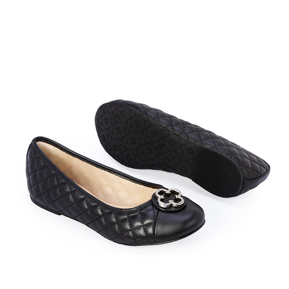 SAPATILHA CATHERINE INFANTIL COURO PRETA image number 3