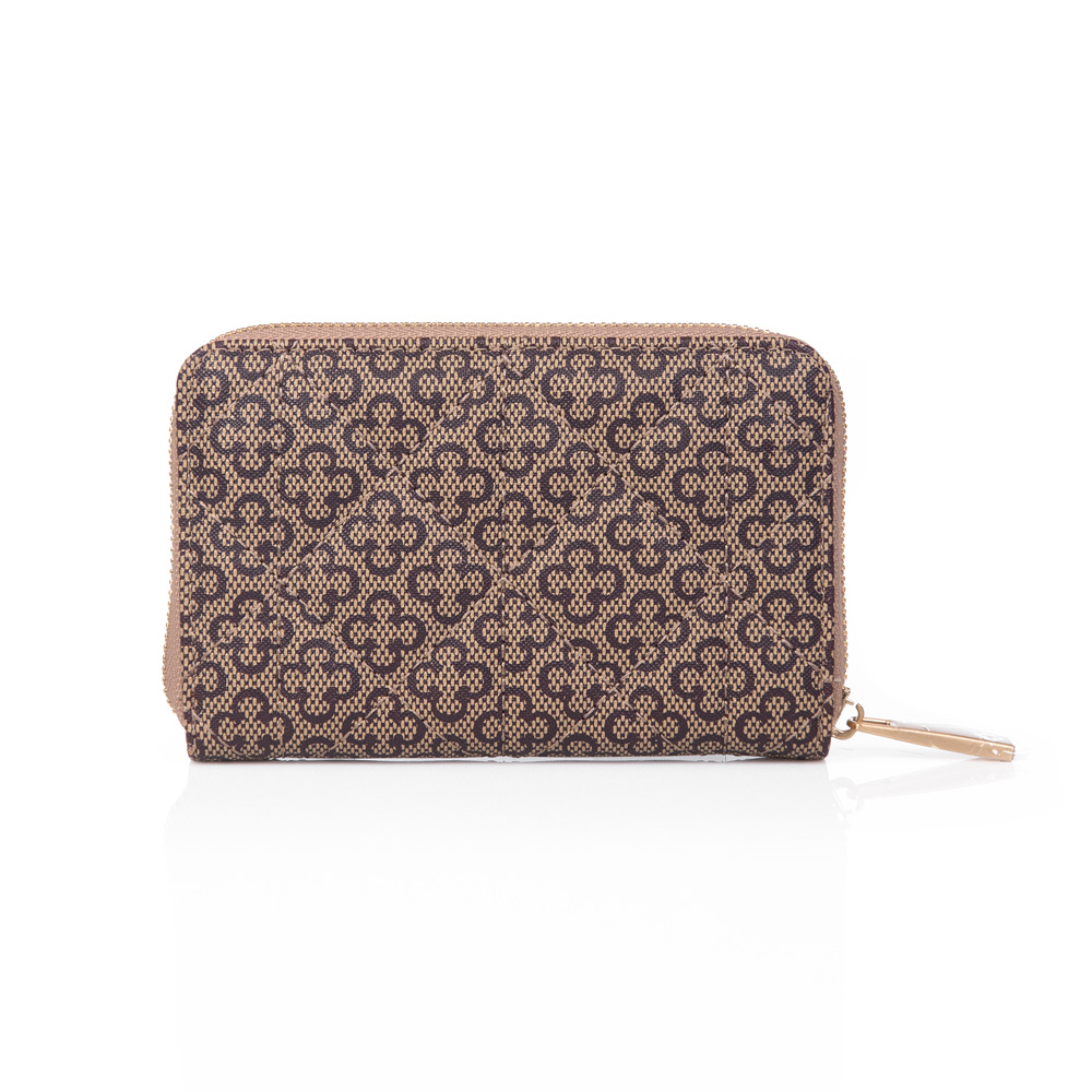 CARTEIRA PEQUENA BEGE MONOGRAMA image number 3