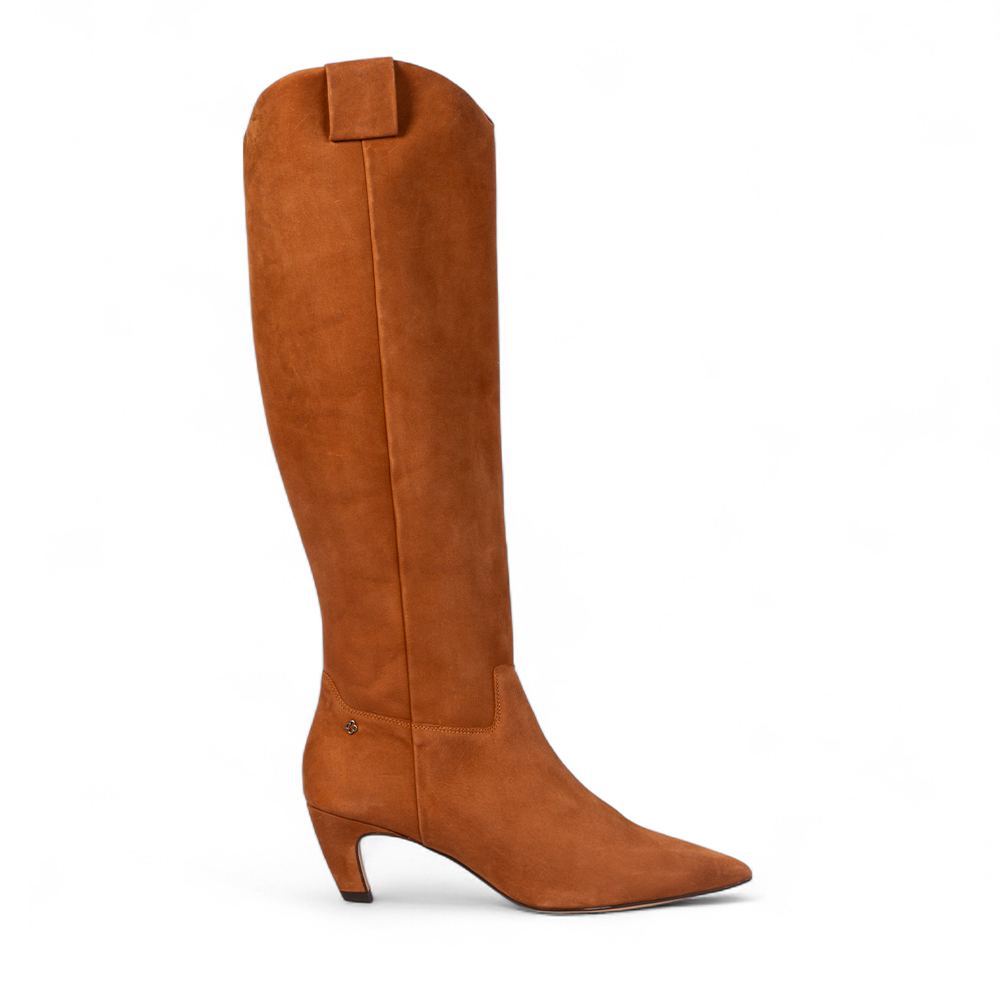 BOTA CANO LONGO CARAMELO DE COURO NOBUCK image number 0