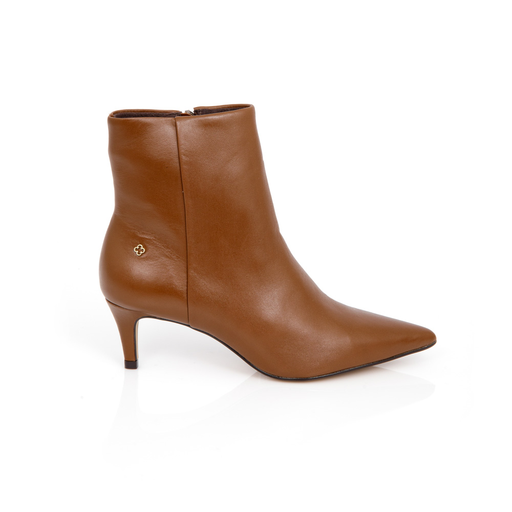 BOTA CANO CURTO CARAMELO MOGNO DE COURO image number 0