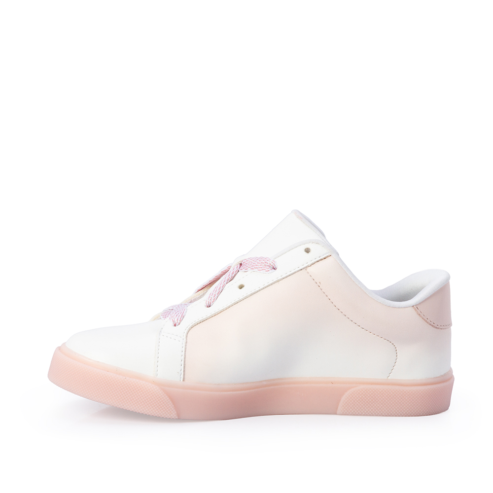 T&Ecirc;NIS INFANTIL BRANCO E ROSA PE&Ocirc;NIA AMARRA&Ccedil;&Atilde;O image number 2