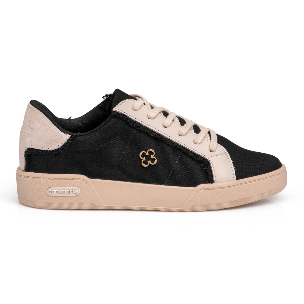 TÊNIS FEMININO PRETO AMARRAÇÃO image number 0