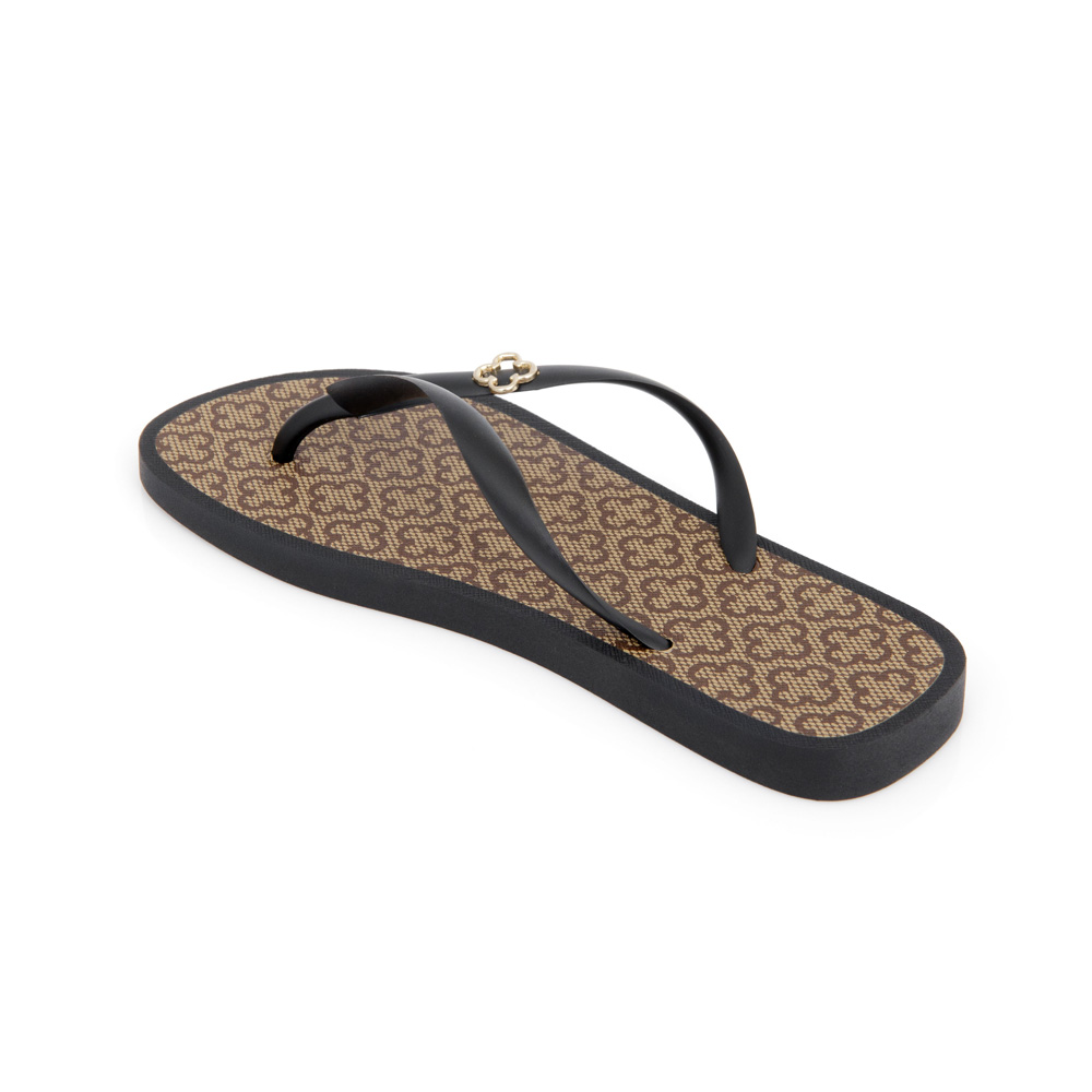 CHINELO DE DEDO FEMININO PRETO MONOGRAMA image number 2