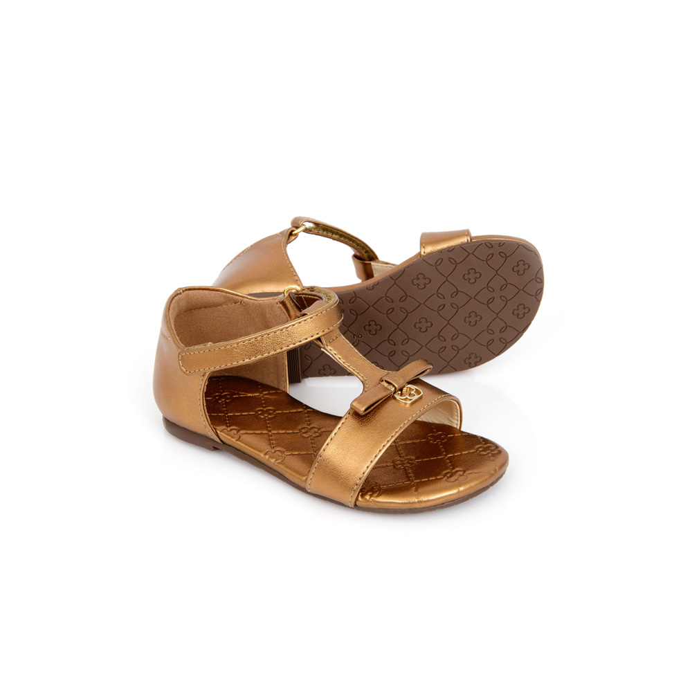 SANDÁLIA RASTEIRA BEBÊ BRONZE MONOGRAMA image number 3