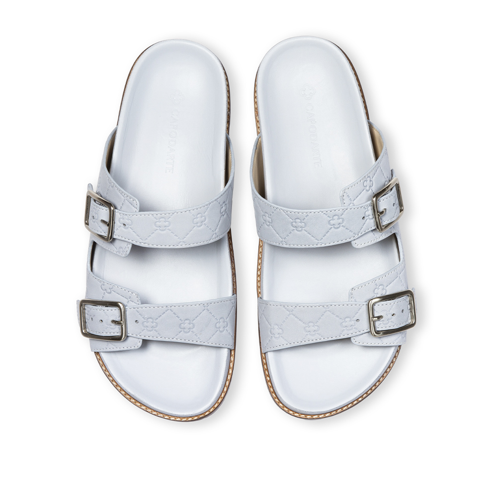 PAPETE AZUL TURMALINA DE COURO NOBUCK MONOGRAMA image number 4