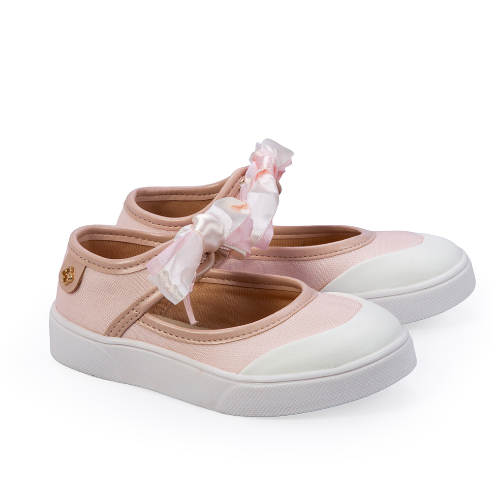 SAPATILHA BEB&Ecirc; BRANCA AMARRA&Ccedil;&Atilde;O CETIM image number 1