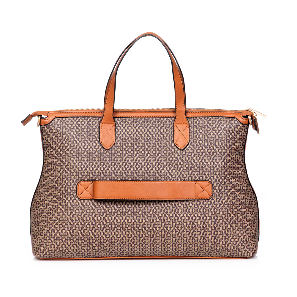 MALA DE MÃO GRANDE BEGE MONOGRAMA image number 2