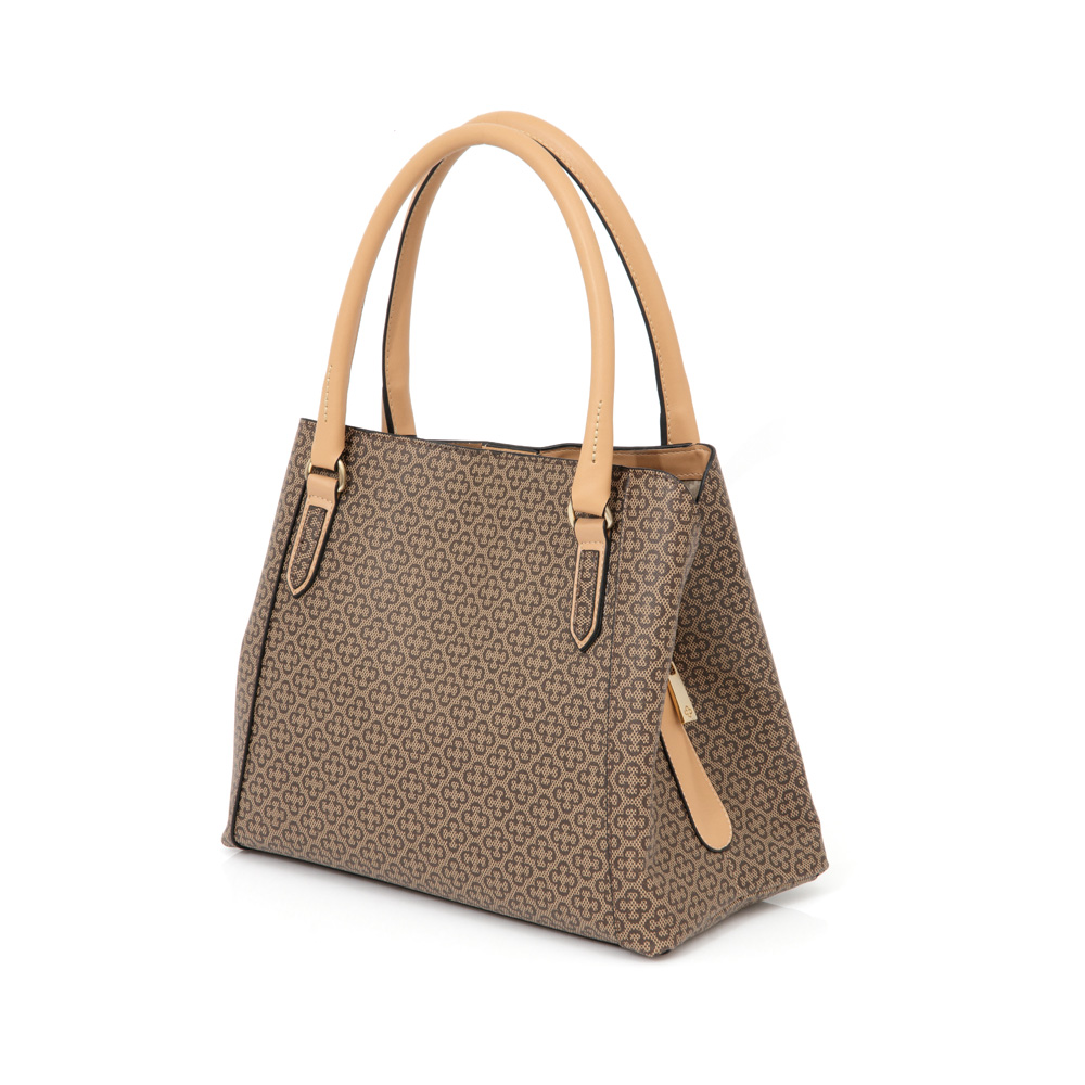 BOLSA SHOPPER BEGE NATURALE MONOGRAMA image number 3