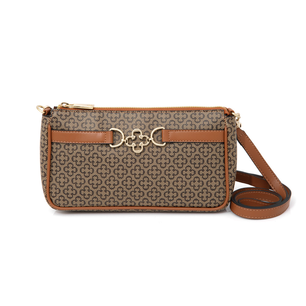 BOLSA PEQUENA CARAMELO MONOGRAMA SHOULDER BAG image number 0