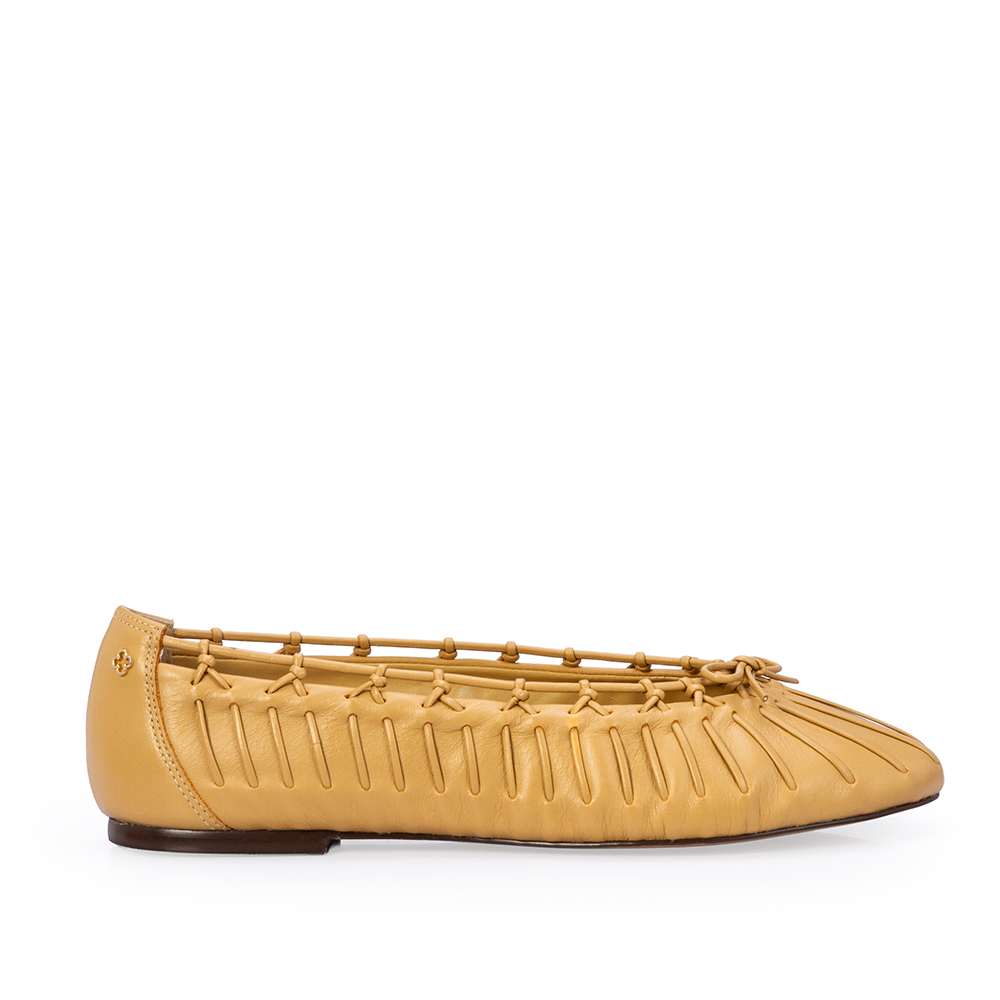 SAPATILHA BEGE SAVANA DE COURO TRAMADO image number 0