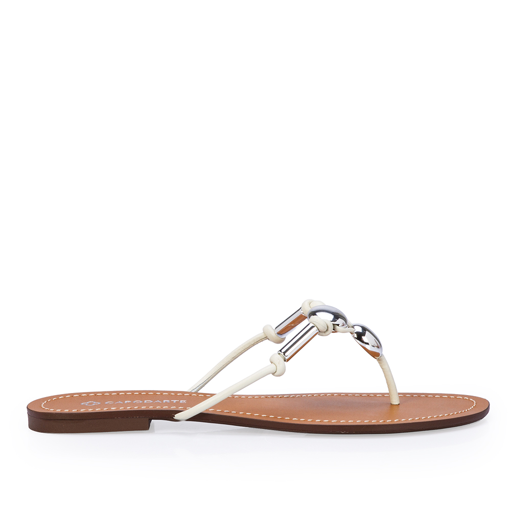 CHINELO RASTEIRO BRANCO DUNA COURO image number 0