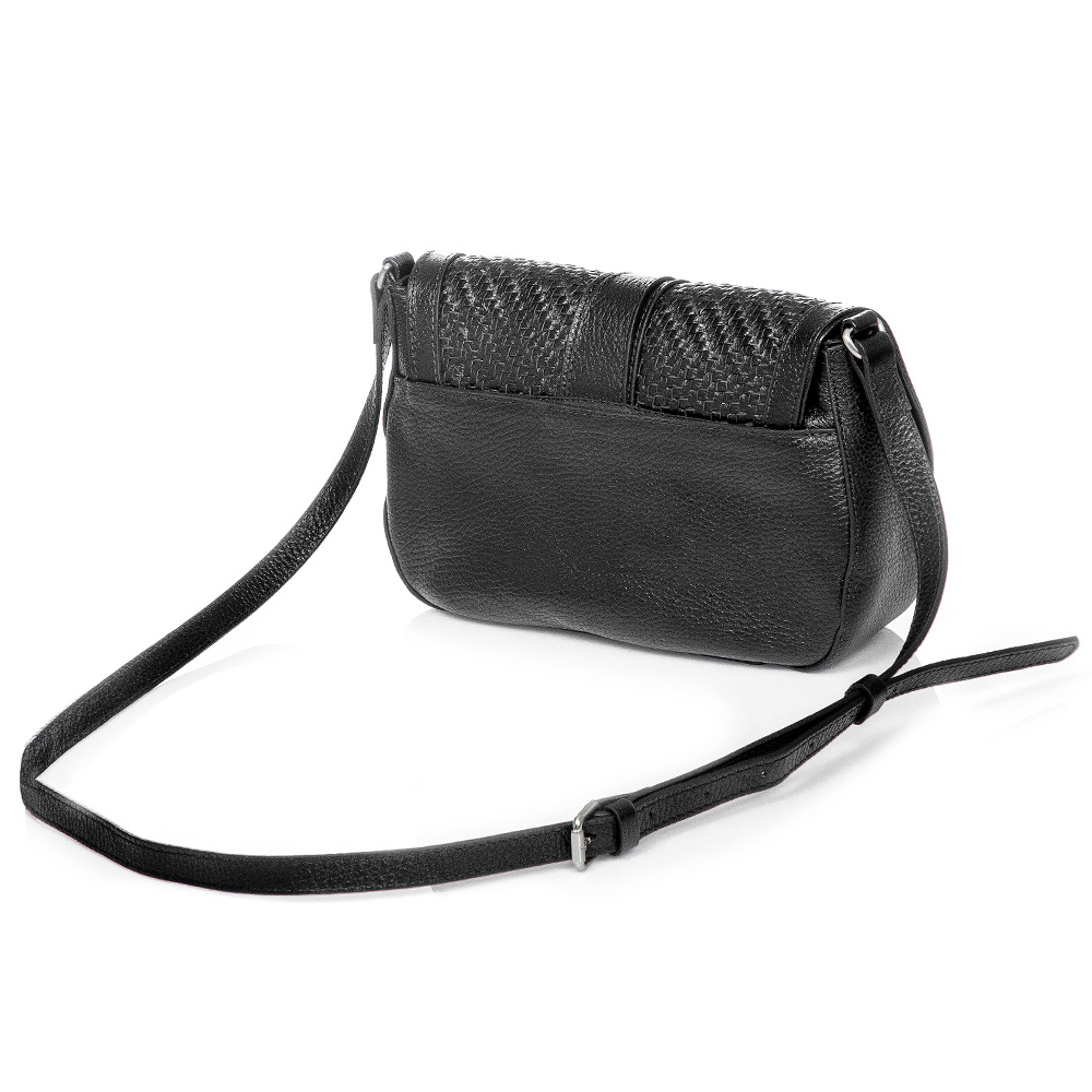 BOLSA PRETA TIRACOLO COURO TRESSÊ image number 1