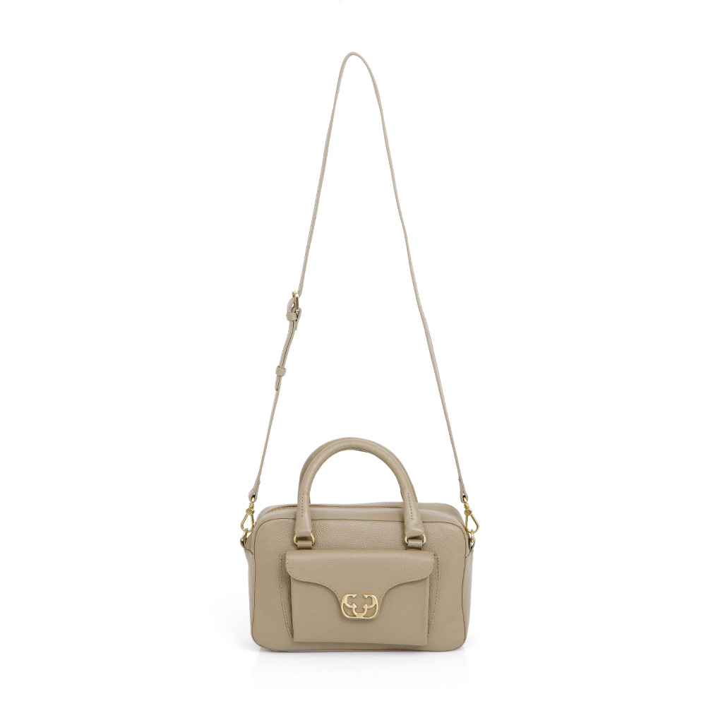 BOLSA TOTE DE COURO VERDE ALBERO image number 3