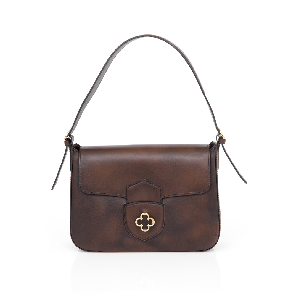 BOLSA CAPODARTE  COURO TOBACCO SHOULDER BAG image number 0
