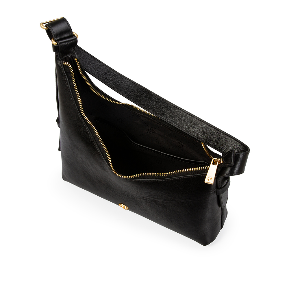 BOLSA SHOULDER BAG COURO PRETA image number 4