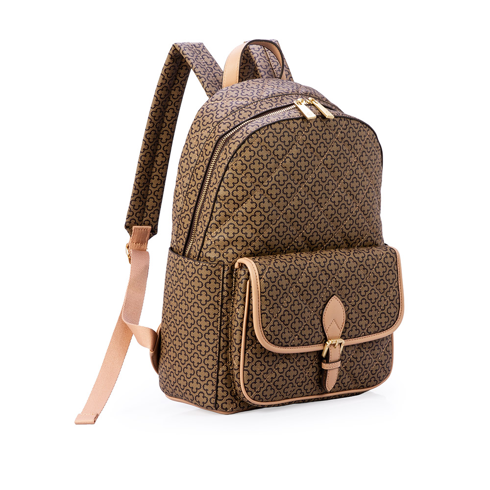 MOCHILA FEMININA BEGE MONOGRAMA image number 3
