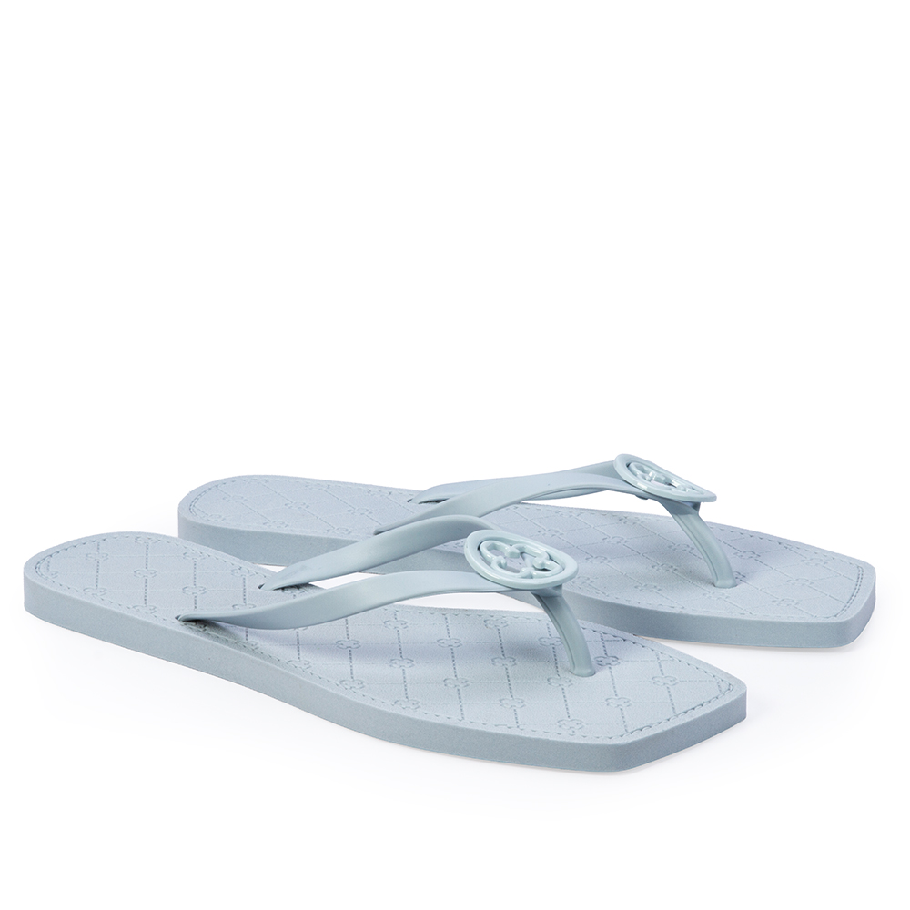 CHINELO DE DEDO BICO QUADRADO AZUL TURMALINA image number 1