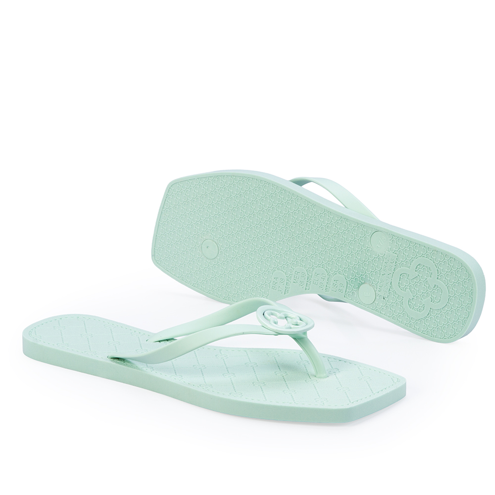 CHINELO DE DEDO BICO QUADRADO VERDE MATCHA image number 3