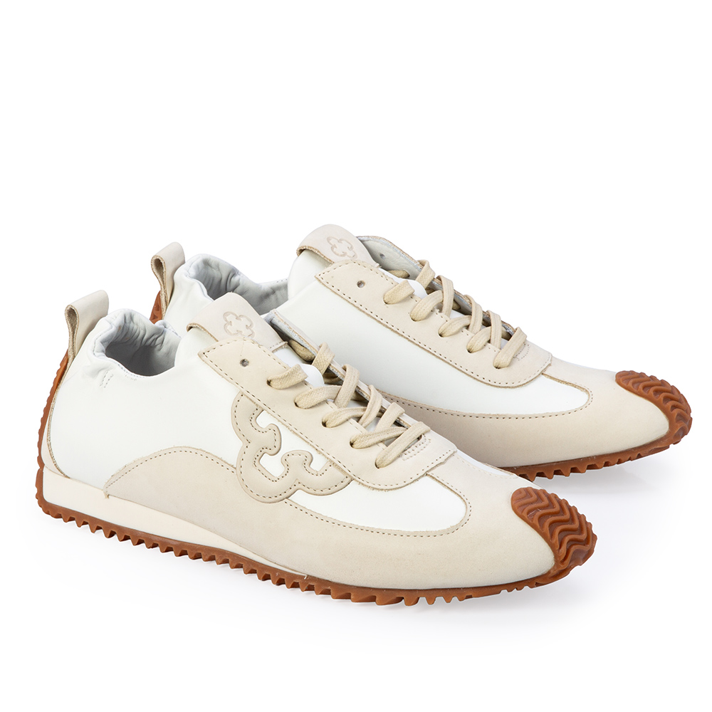 T&Ecirc;NIS FEMININO SNEAKERS COURO BRANCO DUNA AMARRA&Ccedil;&Atilde;O image number 2